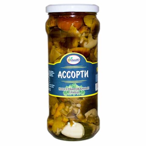 Грибы "Ассорти" 580 мл, ст/б