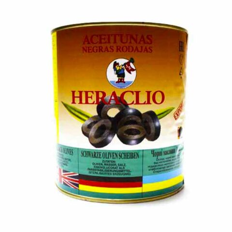 Оливки Испания "Heraclio" чёрные нарезанные, 3,0 кг