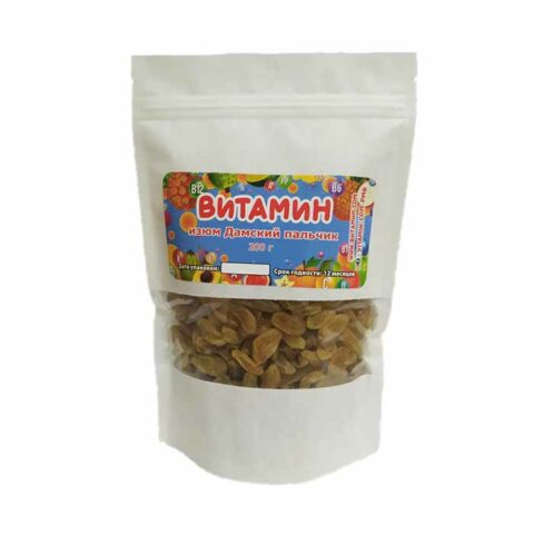 Изюм "Дамский пальчик", 200 г, дой-пак