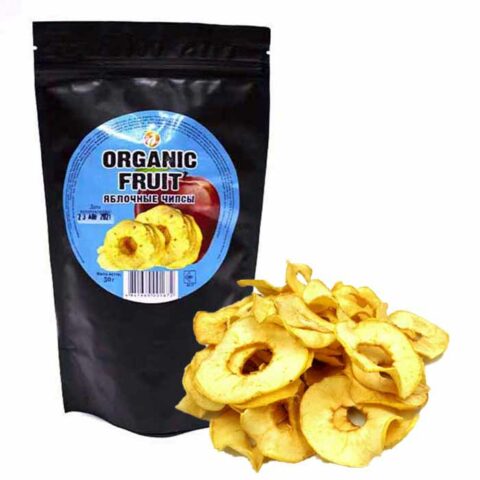 Чипсы яблочные, 50 г, дой-пак