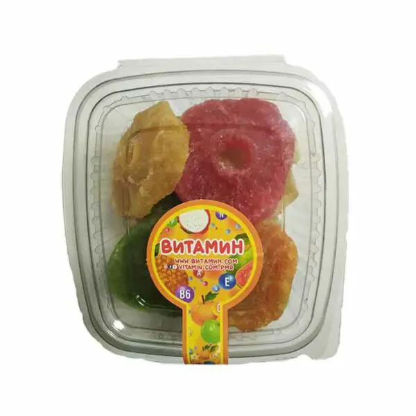 Цукаты ананас кольцо микс, 100 г