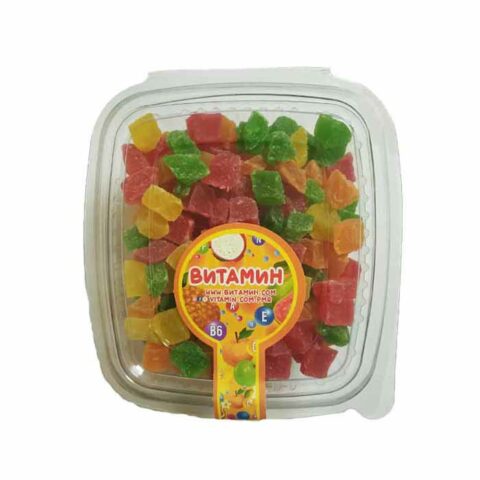 Цукаты ананас кубик микс, 100 г