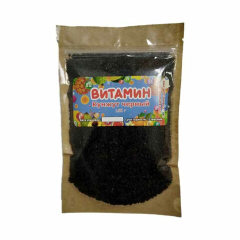 Кунжут чёрный, 150 г, дой-пак