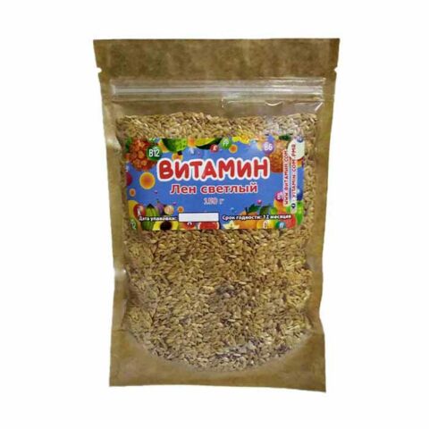 Лён светлый,150 г, дой-пак