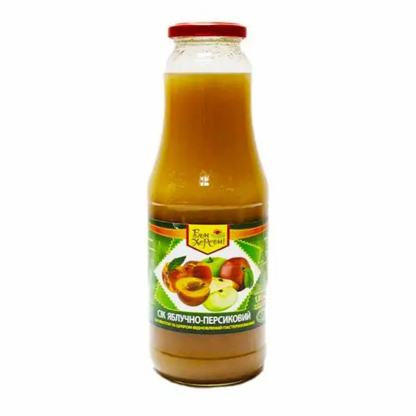 Сок яблочно-персиковый, 1л