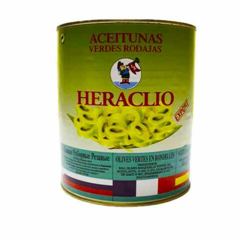 Оливки Испания "Heraclio" зелёные нарезанные, 3,0 кг