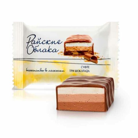 Конфеты "Райские облака" суфле три шоколада, 100 г
