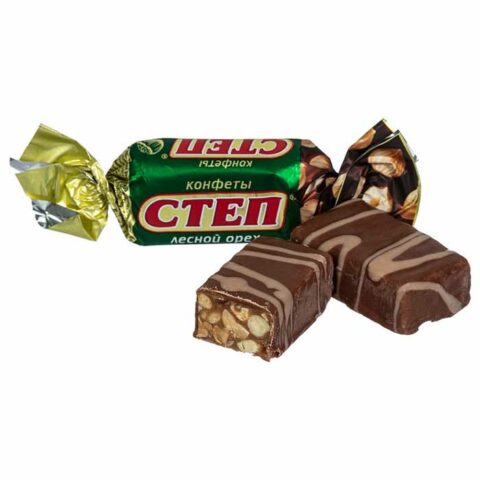 Конфеты "СТЕП" лесной орех с арахисом и фундуком, 100 г