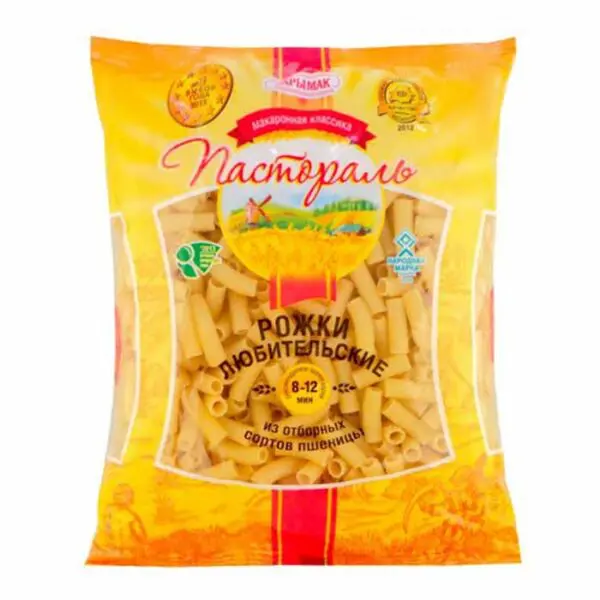 Макароны в/с Пастораль 0,9 Рожки любительские