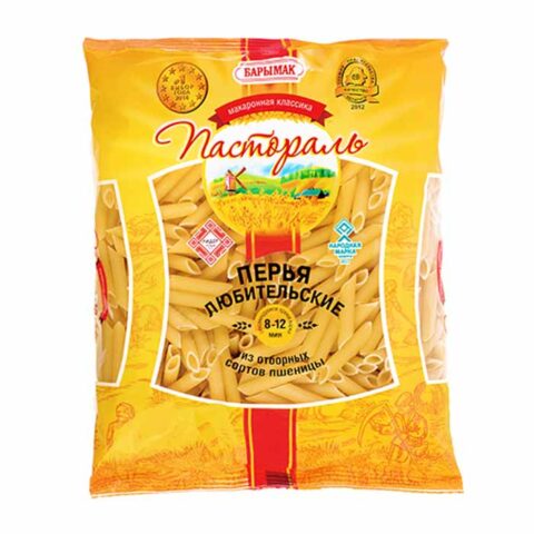 Макароны в/с Пастораль 0,9 Перья любительские