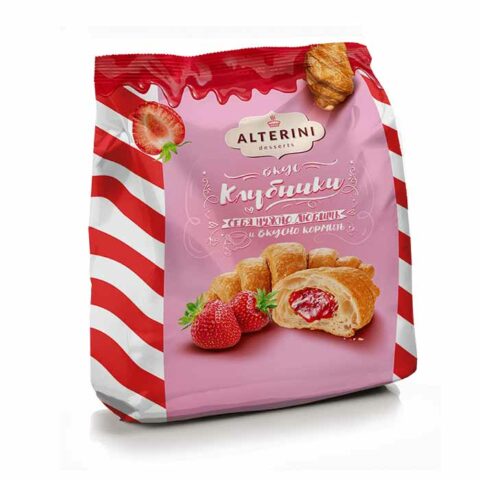 Круассаны Alterini, 200 г, клубника