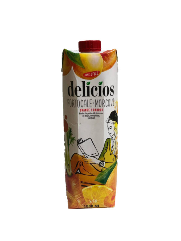 Нектар "Delicios" апельсин-морковь 1 л.