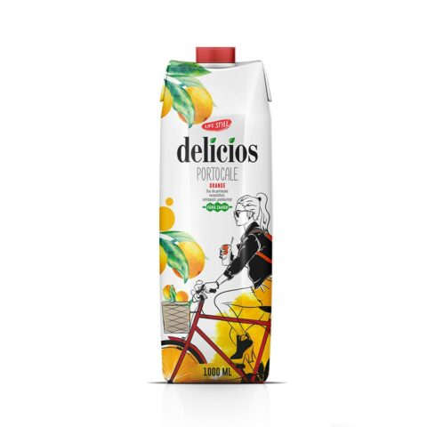 Сок "Delicios" апельсин 1 л.